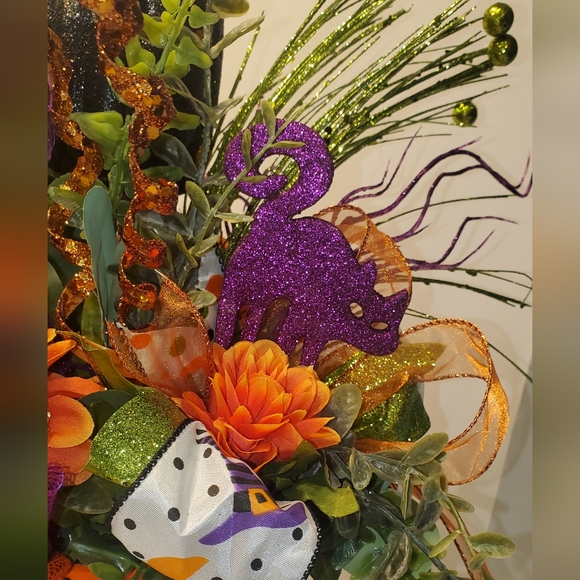 Halloween Decor, Halloween Arrangement or Centerpiece, Fall Home Decor, Party - Picture 5 of 8